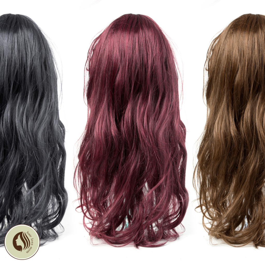 Long hair wigs in three stunning colours.