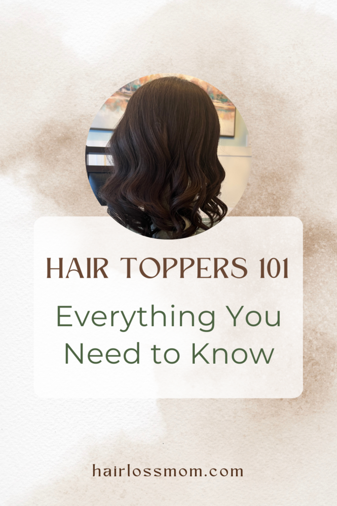 Hair Toppers 101: Everything you need to know. Image of a hair topper on a mannequin head with curls.